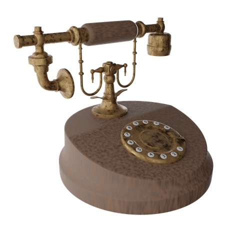 Telefone antigo  3D Icon