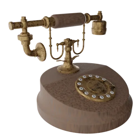 Telefone antigo  3D Icon