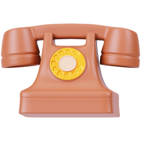 Telefone antigo  3D Icon