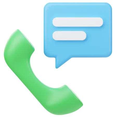 Telefongespräch  3D Icon