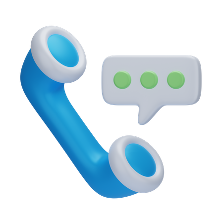 Telefongespräch  3D Icon