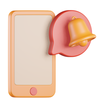 Telefonklingel-Benachrichtigung  3D Icon