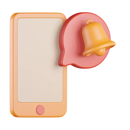 Telefonklingel-Benachrichtigung  3D Icon