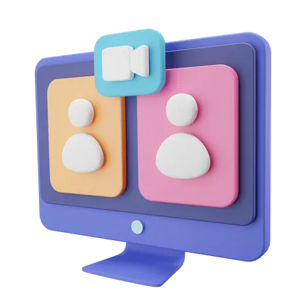 Telefonkonferenz  3D Icon