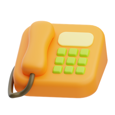 Teléfono  3D Icon