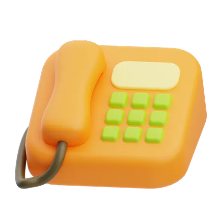 Teléfono  3D Icon