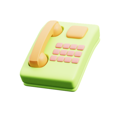 Teléfono  3D Icon