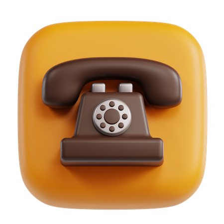 Teléfono  3D Icon