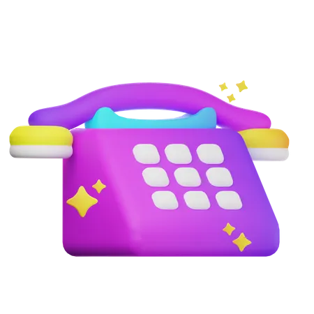 Teléfono  3D Icon