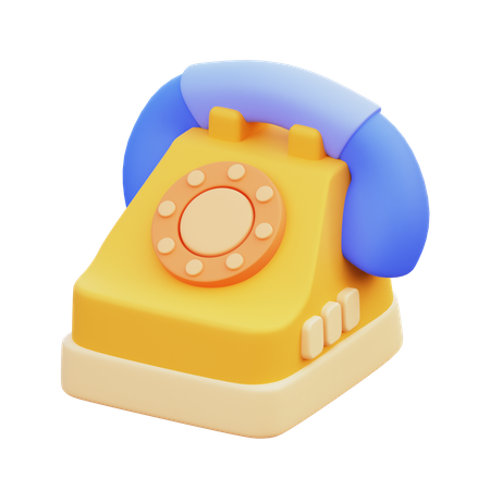 Teléfono  3D Icon