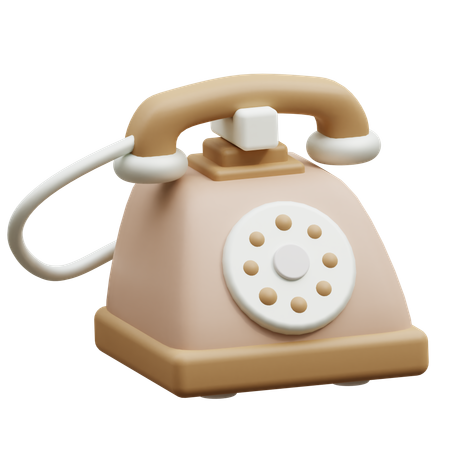 Telefono viejo  3D Icon