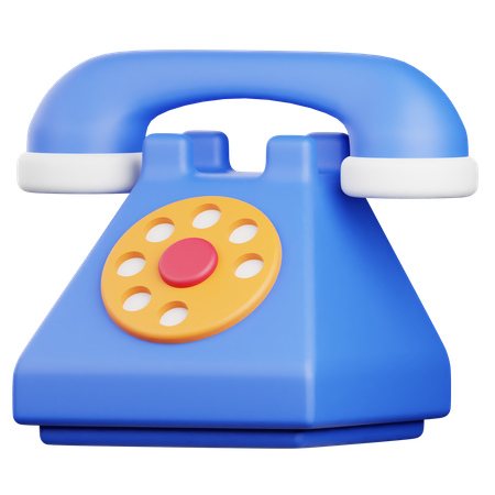 Telefono viejo  3D Icon