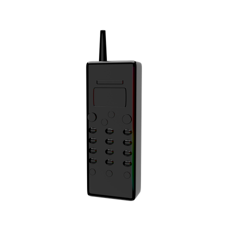 Telefono viejo  3D Icon