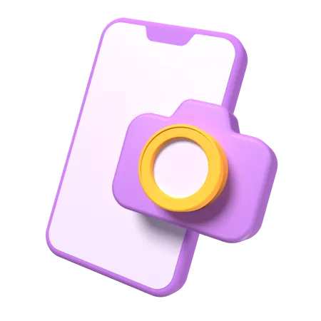 Cámara del teléfono  3D Icon