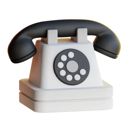 Telefono clasico  3D Icon