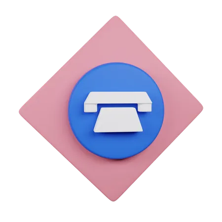 Contacto telefonico  3D Icon
