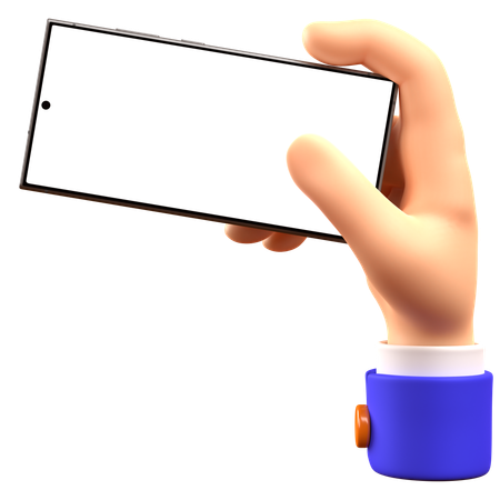 Mano sosteniendo el teléfono 1  3D Icon