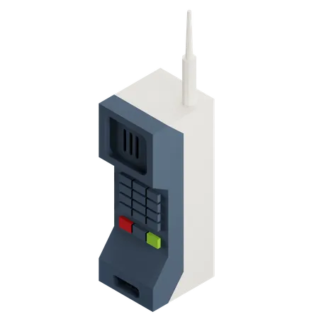 Teléfono inalámbrico  3D Icon