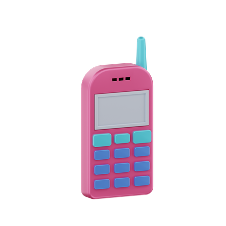 Teléfono inalámbrico  3D Icon