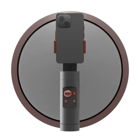 Smartphone Con Cardan Icono 3 D E Ilustracion 3D Icon