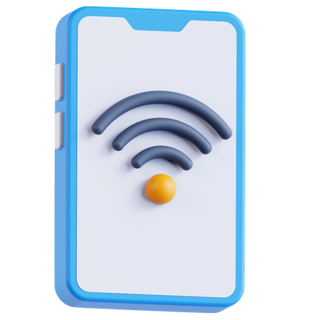 Wifi del teléfono inteligente  3D Icon