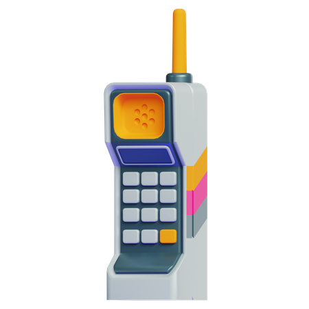 Teléfono móvil retro de ladrillo  3D Icon