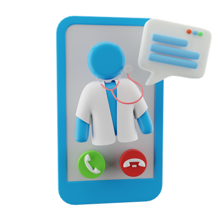 Telefono medico  3D Illustration