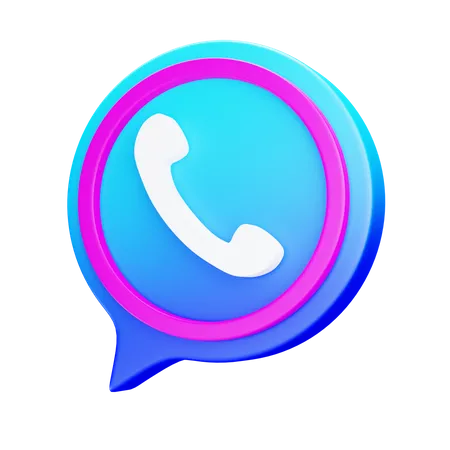 Mensaje telefónico  3D Icon