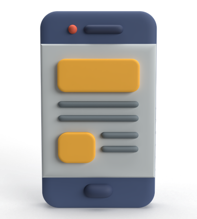 Teléfono móvil  3D Icon