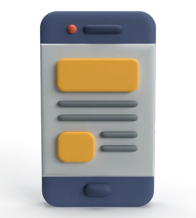 Teléfono móvil  3D Icon