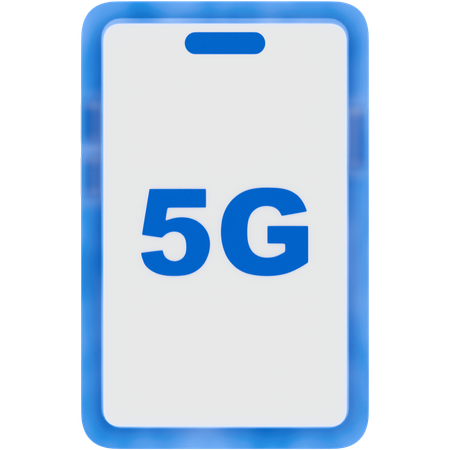 Teléfono móvil 5g  3D Icon