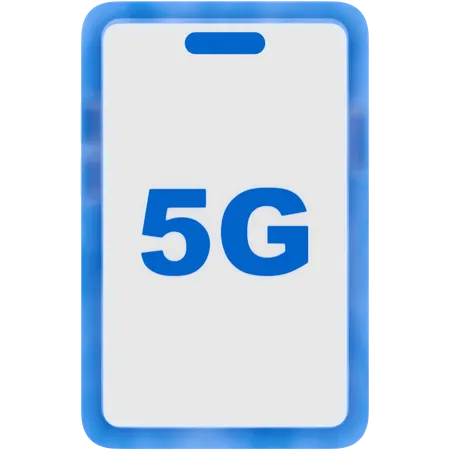 Teléfono móvil 5g  3D Icon