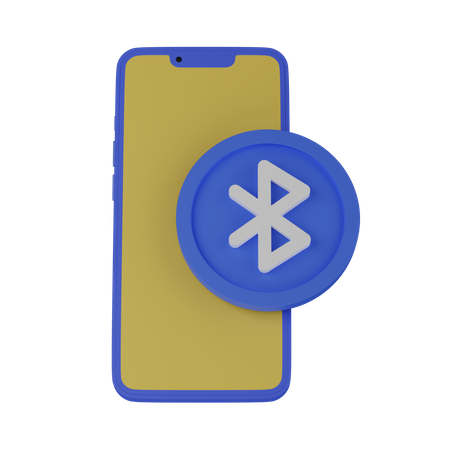 Teléfono móvil con bluetooth  3D Icon