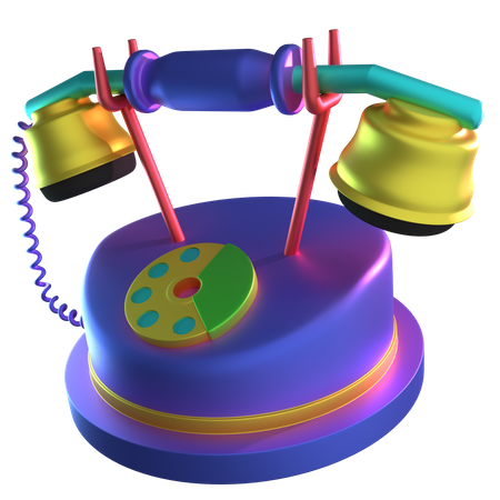 Telefono occidental  3D Icon