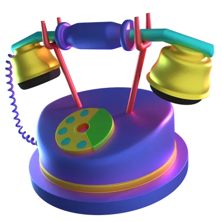 Telefono occidental  3D Icon