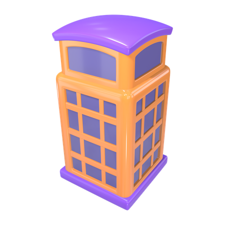 Teléfono público  3D Icon