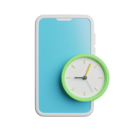 Reloj telefonico  3D Icon