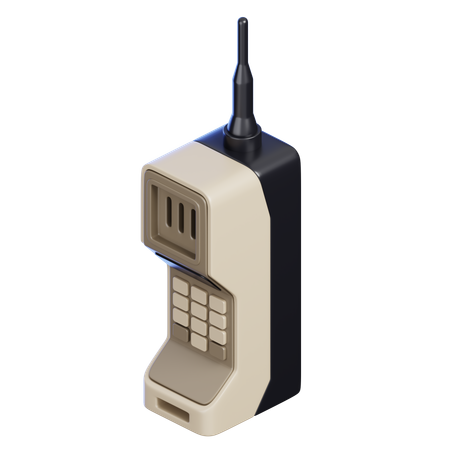 Teléfono retro  3D Icon