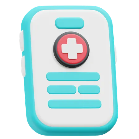 Telefono de salud  3D Icon