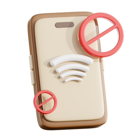 Telefono silencioso  3D Icon