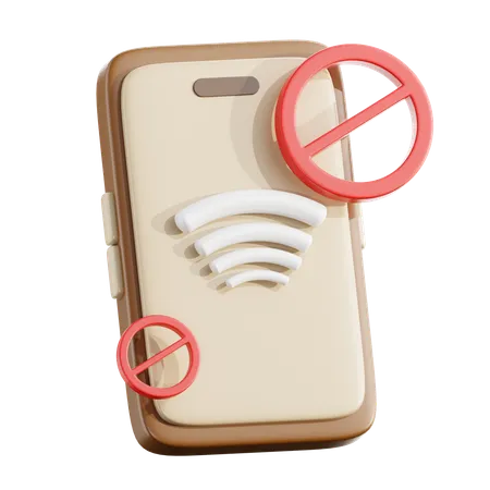 Telefono silencioso  3D Icon