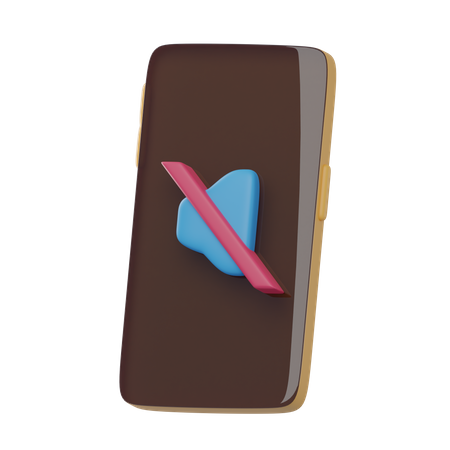 Telefono silencioso  3D Icon