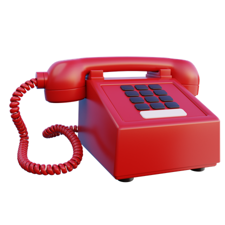 Telefono antiguo  3D Icon