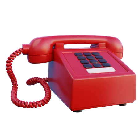 Telefono antiguo  3D Icon