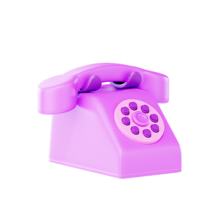 Telefono antiguo  3D Illustration