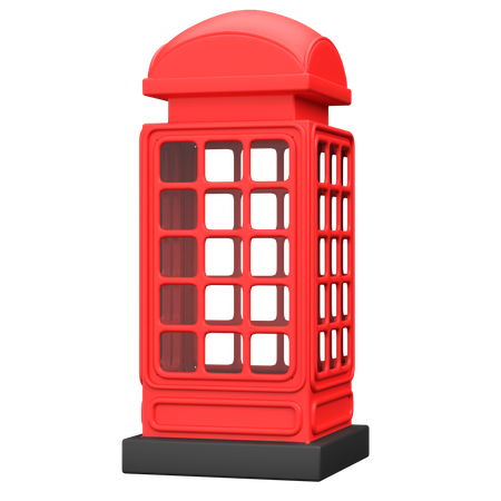 Telefonzelle  3D Icon