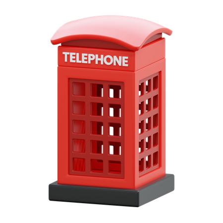 Telefonzelle  3D Icon