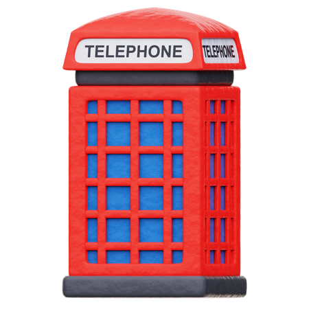 Telefonzelle  3D Icon