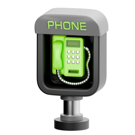 Telefonzelle  3D Icon