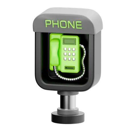 Telefonzelle  3D Icon